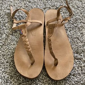 Rainbow Sandals T-Street Single Layer Braide Ankle Strap Sandals